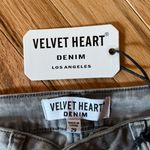 Velvet Heart Alisia Mid Rise Distressed Grey Skinny Jeans Photo 4