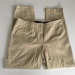 Lafayette 148 New York Ankle Crop Pants Khaki Chino Womens Size 6 Work Career Tan Photo 0