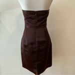 Strapless Dress 6 Formal Cocktail Silk Fall Wedding $495 Holiday Party Y2K Style Brown Photo 9