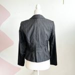 Caslon Pinstripe Blazer Wool Blend Classic Office Siren Workwear Quiet Luxury 6P Gray Size 6 Photo 1