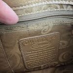 Brighton  Shoulder Bag Signature‎ Canvas Leather Braided Straps Brown Heart B's Photo 13