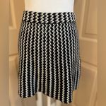 Candie's Candie’s black & white chevron stripe sweater mini skirt w/lace-up detail. Sz XS Photo 5