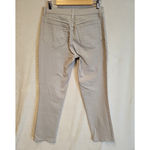 NYDJ Jeans Stretch Comfort Light Gray Rhinestone Cowgirl Bling Western Size 10 Photo 1