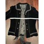 STUNNING Vintage Blazer with Ruffles Blue Photo 7