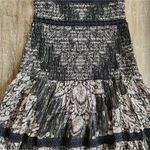 Hemant and Nandita  Kari Midi Dress Black Sleeveless Medium NWT Smocked Photo 7