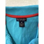 U.S. Polo Assn. Polo Shirt Womens Size Medium M Short Sleeve 100% Cotton Blue Photo 2
