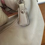 Coach White Leather Shoulder Bag with Silver Hardware Chain Detail Photo 12