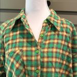 BDG  Green and Orange Plaid Shirt Photo 2