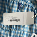 HVN Blue Holland Bow Tie Cotton Gingham Midi Dress sz 2 Blue Photo 6