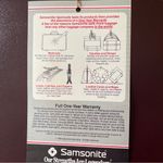 Samsonite Dignitary 3” Document Portfolio Burgundy Genuine Leather 1986 Vintage Brown Photo 3