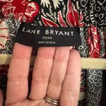 Lane Bryant Gathered Ruffle V Neck Popover Shirt Red Multi Floral Size 22/24 3X Photo 5