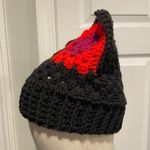 Handmade Crochet Cat Animal Ear Beanie Hat Cozy Ribbed Brim Stretch Winter Hat Photo 1