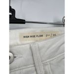 Anthropologie  Pilcro & The Letterpress Women's White High-Rise Flare Jean Size 2 Photo 3