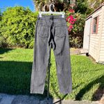 We The Free  People Pacifica High Rise Slim Straight Black Jeans Size 25 Photo 3