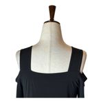 Clara Sun Woo Black Cold Shoulder Long Sleeve Asymmetric Hem Tunic Top XS Photo 5