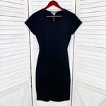 Rolla Coster Back Cutout Sheath Tee Shirt Dress Black Small Photo 6