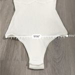Showpo Keeren Long Sleeve‎ Sweetheart Neck Knit Bodysuit in Ivory Size 6 White Photo 10