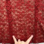 Vtg Y2K 90s Venezia L Large Babydoll Top Red Lace Sleeveless Coquette Whimsy Photo 8