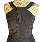 J.Crew  Whitley 100% Silk Dress Womens 4‎ Black Halter Neck Taffeta Elegant LBD Photo 1