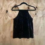 WAYF  Black Velvet Lace Front Tank Top Sz 8 Photo 1