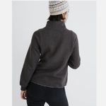 Madewell Betterterry Relaxed Turtleneck Sweatshirt Womens XS Black Minimalist Photo 2