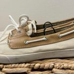 Tommy Hilfiger White & Tan Slip On Boat Shoes 8 Photo 1