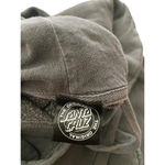 Santa Cruz  Skateboards Brown Long Sleeve Drawstring Activewear Hoodies small Photo 4