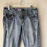 Aeropostale  Jeans Y2k 5/6 Short Hailey Skinny‎ Flare Distressed Denim Low Rise Photo 1