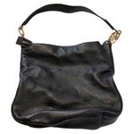 Michael Kors Black Pebbled Leather Shoulder Bag Hobo Purse Gold Hardware Photo 1