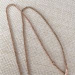 Kendra Scott Madison Rose Gold Necklace Pendant Square Charm Photo 4