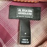Alaskan Hardgear Duluth Shirt Womens Medium Plaid Long Sleeve Button Wool Blend Purple Photo 5