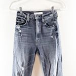 Mother High Waisted Rider Ankle Distressed Jeans After Midnight With Molly Black Size 24 Photo 5