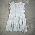 Tantrums Boho Dress Women's L Light Blue Cotton Lace‎ Trim Summer Festival Size L Photo 1