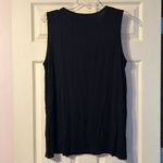 NWT Black Sleeveless Top with Geometric Aztec Pattern Heimish 3XL Blue Size 3X Photo 3