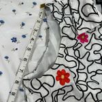 Mercer & Madison Women’s Sz: L Linen Vest Embroidered Bright Spring Flowers. White Size L Photo 4