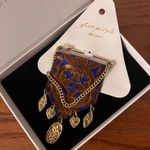 Free People Heirloom Brooch - Gold/Black Photo 1