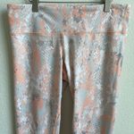 Alo Yoga Tropical Peach Pink Grey Airbrush Python Snakeskin Print Leggings Photo 3