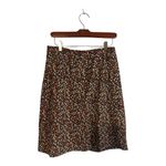 LE LIS COLLECTION Floral Print A Line Skirt Womens Zip Pockets Black Multi Color Size M Photo 8