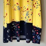 Charter Club  Yellow / Navy Blue Floral Halter Tank Top Size 1X Photo 11