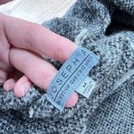 Joseph A  Open Front Plaid Cardigan Sweater Beige Black Size Medium Photo 8