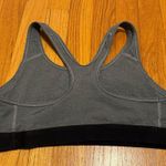 Nike Pro Dri- Fit Sports Bra Grey Black Medium Photo 2