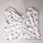 New! Beth Richards GIA top‎ floral print, size M Red Size M Photo 1