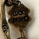 Lucky Brand wood beaded multi strand green flower necklace Photo 3