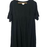 Ingrid & Isabel Maternity Black Ruffle Sleeve & Hem Knee Length Dress S Size undefined Photo 0