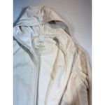 L.L.Bean  Women Cream Fleece Lined Zip Up Hoodie Jacket Size M Casual Outdoor Photo 3