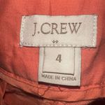 J Crew coral flat front cotton linen preppy size 4 shorts Pink Photo 2