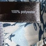 The Limited  blue and white abstract floral print vneck layered top size XS Photo 5