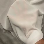 Jaclyn Smith Vintage 90’s Creamy dreamy semi sheer pleated embroidered collar blouse Photo 6