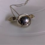 STERLING SILVER 925 ORB SHAPED PHOTO HOLDER CHARM AND CHAIN Photo 4