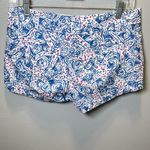 Lilly Pulitzer  The Walsh Shorts Star‎ Crush Starfish Blue Pink Size 0 Photo 2